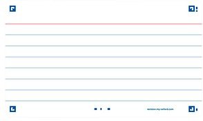 OXFORD Karteikarten FLASH 2.0 DIN A7 weiß liniert, 80 St.