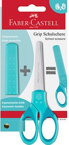 FABER-CASTELL Kinderschere Grip türkis 13,5 cm