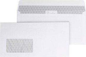 ÖKI Briefumschläge DIN lang mit Fenster Offset weiß haftklebend 25 St.