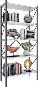 Thumbnail - VCM my home Bücherregal Insasi weiß 66,0 x 34,0 x 160,0 cm, 1 St.