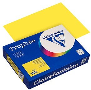 Clairefontaine Kopierpapier Trophée canariengelb DIN A4 160 g/qm 250 Blatt