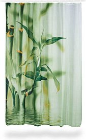 Thumbnail - relaxdays Duschvorhang Bambus 200,0 x 180,0 cm