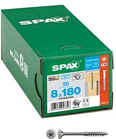 Thumbnail - SPAX® Universalschrauben T40 Senkkopf Edelstahl A2 0197000801805 8 mm x 180 mm, 50 St.