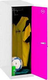 Simonrack Spind SIMONLOCKER DISM SINGLE weiß, pink 8425437118074, 1 Schließfach 40,0 x 50,0 x 91,5 cm