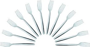 solex® Gabeln TM 80 silber, 12 St.