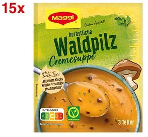 Maggi® herbstliche Waldpilz Cremesuppe 15x 3 Portionen