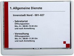 Thumbnail - DURABLE Türschild CLICK SIGN Kunststoff weiß DIN A5 21,0 x 14,8 cm, 1 St.
