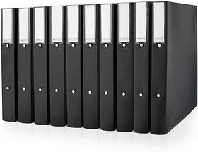 RAPESCO® ECO Ringbuch 2-Ringe schwarz 3,8 cm DIN A4, 10 St.