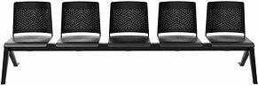 BISLEY 5-Sitzer Traversenbank schwarz Kunststoff 282,0 x 45,0 x 78,0 cm, 1 St.