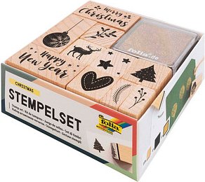 folia Motivstempel-Set Weihnachten