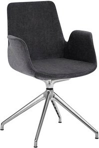 Mayer Besuchersessel myHELIOS anthrazit Aluminium poliert Stoff, 1 St.