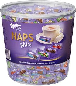 Milka NAPS Mix Schokoriegel 207 St./1,0 kg