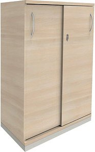 fm Schiebetürenschrank Sidney, 4260267327722 akazie 2 Fachböden 80,0 x 44,2 x 113,3 cm