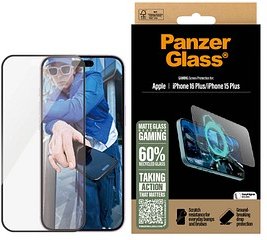 PanzerGlass™ GAMING Display-Schutzglas für Apple iPhone 15 Plus, iPhone 16 Plus
