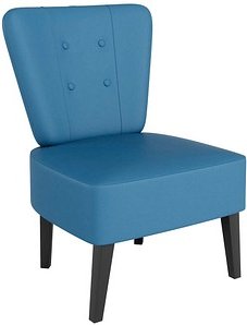 meet by Paperflow Sessel BRIGHTON, 4-Fußgestell, Sitz- und Rückenpolsterung, Kunstlederbezug, B 650 x T 490 x H 410 mm, ...