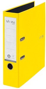 VON LEITZ Ordner gelb Karton 8,0 cm DIN A4