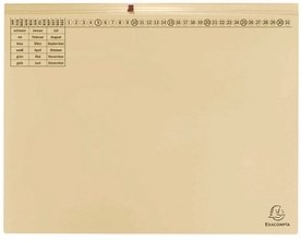 Thumbnail - Exacompta Hängehefter Exaflex Karton chamois 2 x Amtsheftung, 25 St.