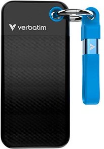 verbatim Pocket 1 TB externe SSD-Festplatte blau, schwarz