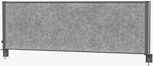 Thumbnail - MAUL Akustik-Tischtrennwand MAULconnecto Uplight 9761689, dunkelgrau 160,0 x 51,5 cm, 1 St.