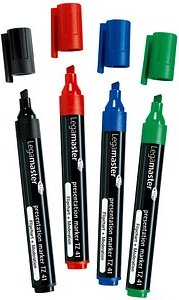 Thumbnail - Legamaster TZ 41 Flipchart-Marker farbsortiert 2,0 - 5,0 mm, 4 St.