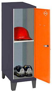 Simonrack Spind SIMONLOCKER DISM anthrazit, orange 8425437122101, 1 Schließfach 40,0 x 50,0 x 101,5 cm