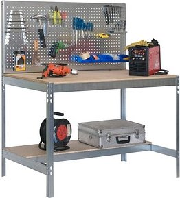 Thumbnail - Simonrack Werkbank-Set SIMONWORK BT2 grau 151,0 x 61,0 x 144,5 cm