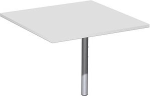 geramöbel Verbindungsplatte Flex lichtgrau, quadratisch 80,0 x 80,0 x 2,5 cm