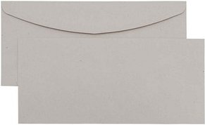 kaenguruh the world of paper Briefumschläge DIN lang ohne Fenster grau nassklebend 1.000 St.