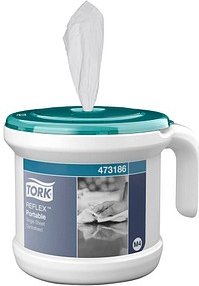 TORK Putztuchspender Performance Reflex™ M4 473186 türkis Kunststoff, 1 St.