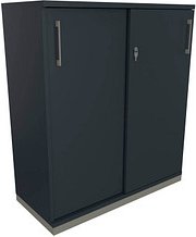 fm Schiebetürenschrank Oldenburg, 4260649683538 lavagrau 1 Fachboden 100,0 x 44,2 x 113,3 cm