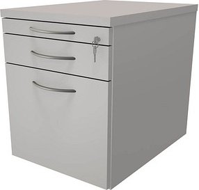 Thumbnail - fm Sidney Rollcontainer lichtgrau 3 Auszüge 43,4 x 60,0 x 54,0 cm