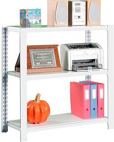 Thumbnail - Simonrack Schwerlastregal OFFICCLICK 3 8435104914342 weiß 90,0 x 30,0 x 100,0 cm