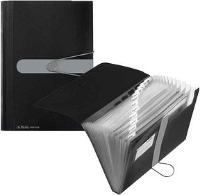 herlitz Fächermappe easy orga to go 12 Fächer schwarz, 1 St.