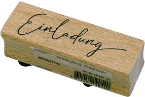 artoz Motivstempel Einladung 6,0 x 2,0 cm, 1 St.