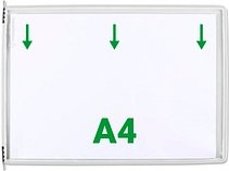 tarifold Sichttafeln mit 5 Aufsteckreitern DIN A4 quer weiß, Öffnung oben, 20 St.