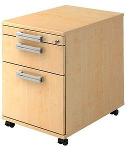 Thumbnail - HAMMERBACHER Akandia Rollcontainer ahorn 3 Auszüge 42,8 x 58,0 x 59,0 cm