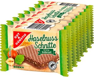 GUT&GÜNSTIG Haselnuss-Schnitte 8 St.