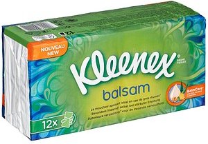 Thumbnail - Kleenex® Taschentücher balsam 4-lagig weiß, 12x 9 Tücher