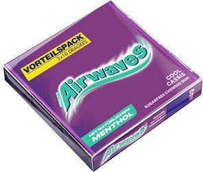 Airwaves COOL CASSIS Kaugummis 3 Pack à 10 St.