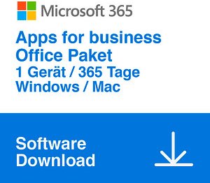 Microsoft  365 Apps for Business Office-Paket Vollversion (Download-Link)