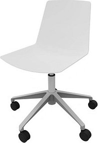 Thumbnail - Quadrifoglio Besucherstuhl Clue OCLUEA01 BA weiß Kunststoff, 1 St.