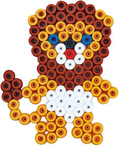 Hama® Bügelperlen Set Dschungeltiere mehrfarbig