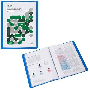 PAGNA Office Sichtbuch DIN A4, 20 Hüllen blau, 1 St.