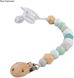 Rayher Bastelset Schnullerkette mint/natur/weiß