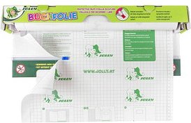 JOLLY Bucheinbandfolie selbstklebend mit Cutter transparent 45,0 cm x 10,0 m