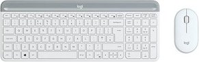 Logitech MK470 Slim Combo Tastatur-Maus-Set kabellos weiß