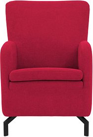 DOMO Collection Sessel Dallas rot schwarz Stoff, 1 St.