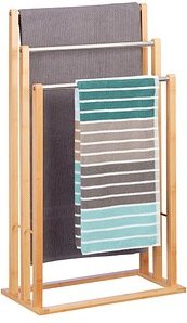 Thumbnail - relaxdays Handtuchständer braun/silber, 1 St.