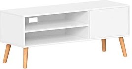 VASAGLE Beistellregal weiß, natur 120,0 x 40,0 x 49,0 cm, 1 St.