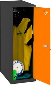 Simonrack Spind SIMONLOCKER DISM SINGLE anthrazit, orange 8425437116575, 1 Schließfach 30,0 x 50,0 x 91,5 cm